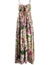 DOLCE & GABBANA FLORAL PRINT MAXI DRESS