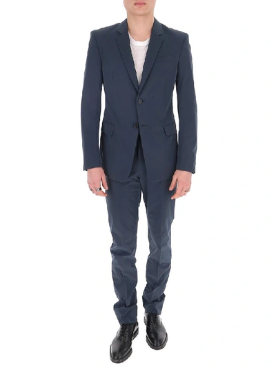 Prada Single Breasted Tailored Suit In Grey