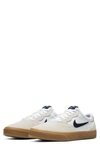 Nike Sb Chron Solarsoft Skateboarding Sneaker In White/ Obsidian/ Gum