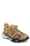 Balenciaga Metallic Track Sneakers In Gold Metallic