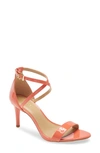 Michael Michael Kors Ava Strappy Sandal In Pink Grapefruit Leather