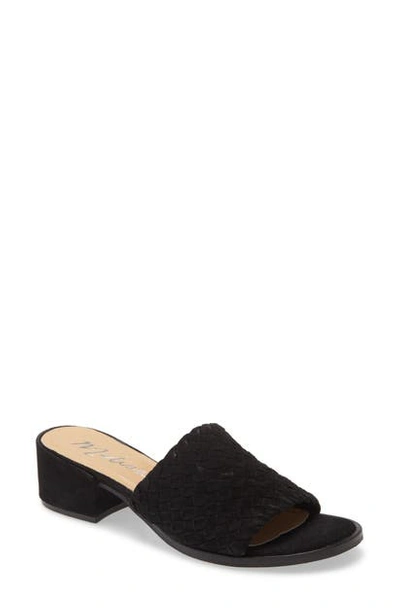 Matisse Andi Slide Sandal In Black Suede