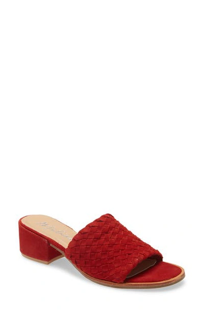 Matisse Andi Slide Sandal In Red Suede