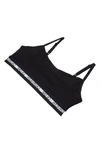 Calvin Klein Ck One Unlined Cotton-blend Bralette In Black