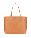Mansur Gavriel Large Vegetable-tanned Leather Tote Bag In Brown