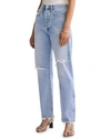 Agolde Blue 90s Mid Rise Loose Fit Jeans In Captured