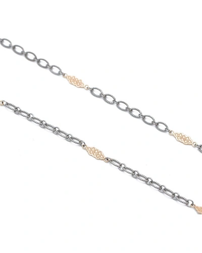 Armenta Old World Two-tone Scroll Necklace In Gold