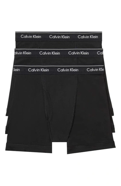 CALVIN KLEIN CALVIN KLEIN CLASSICS 3-PACK COTTON BOXER BRIEFS,NB4003
