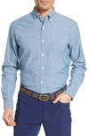 PETER MILLAR CLASSIC FIT CHAMBRAY BUTTON-DOWN SHIRT,MS20W24CVL