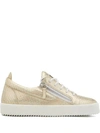 GIUSEPPE ZANOTTI GAIL EMBOSSED LOW-TOP SNEAKERS