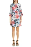 ERDEM FLORAL SILK SHIFT DRESS,SS20-21222BCC