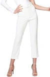 Bardot Therese Buckle Crop Pants In Ivory