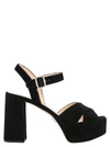 PRADA PRADA CROSSOVER PLATFORM SANDALS