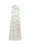 PRADA PRADA FLORAL PLEATED MIDI DRESS