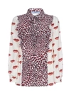 PRADA PRADA PRINTED RUFFLE DETAIL SHIRT