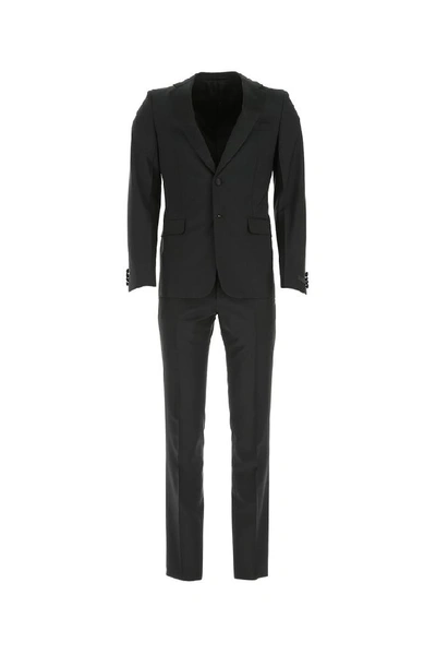 Prada Single Breasted Tuxedo Suit In Black