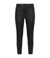L AGENCE ADELAIDE HIGH RISE ANKLE LEATHER JEANS,15050226