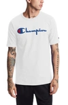 Champion Script Embroidered Logo T-shirt In White