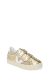 Veja Unisex Esplar Leather Low-top Sneaker - Toddler, Little Kid In Gold White/ White