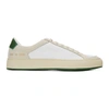 COMMON PROJECTS WHITE & GREEN RETRO 70'S LOW SNEAKERS