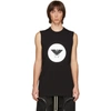 RICK OWENS RICK OWENS BLACK LEVEL SLEEVELESS T-SHIRT