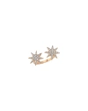 BEEGODDESS VENUS STAR 14K DIAMOND SPLIT RING,PROD231120064