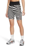 Nike Sportswear Legasee Air Max Jersey Bike Shorts In Pure Platinum/ White/ Black