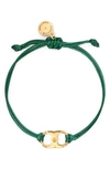 Tory Burch Embrace Ambition Bracelet (nordstrom Exclusive) In Green / Tory Gold