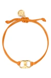 Tory Burch Embrace Ambition Bracelet (nordstrom Exclusive) In Orange / Tory Gold