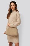Anika Teller X Na-kd Chain Clutch Bag - Beige In Beige