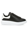 ALEXANDER MCQUEEN MEN'S OVERSIZED LEATHER PLATFORM trainers,400010155522