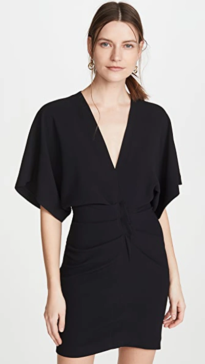 Iro Coudert V-neck Mini Sheath Dress In Black