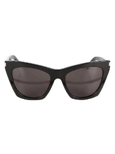 Saint Laurent Sunglasses Sl 214 Kate In Black