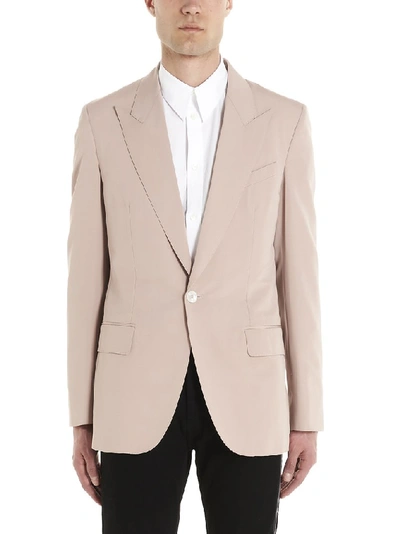 Givenchy Single-breasted Faille Blazer In Pink