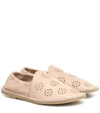 ACNE STUDIOS PERFORATED LEATHER LOAFERS,P00435696