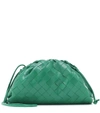 BOTTEGA VENETA THE MINI POUCH LEATHER CLUTCH,P00458508