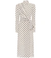 ALESSANDRA RICH POLKA-DOT SILK DRESS,P00462742