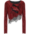 BALMAIN X PUMA EMBELLISHED TOP,P00468463