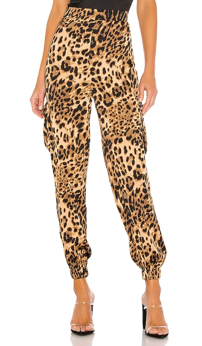 Superdown Alisha 工装长裤 – 豹纹 In Leopard