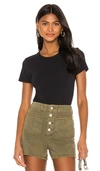 Rag & Bone Rag And Bone Black The Tee T-shirt In Black