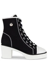 Giuseppe Zanotti 50mm Platform Heeled High-top Sneakers In Nero