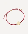 ASTLEY CLARKE GOLD PLATED VERMEIL SILVER BEADED ENGRAVABLE PROTECTION CORD BRACELET,000702318