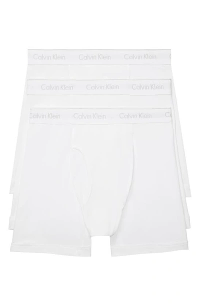 CALVIN KLEIN CLASSICS 3-PACK COTTON BOXER BRIEFS,NB4003