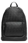 BURBERRY ROCCO MONOGRAM EMBOSSED LEATHER BACKPACK,8025829