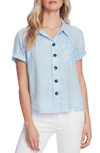 VINCE CAMUTO BUTTON UP LINEN SHIRT,9020049