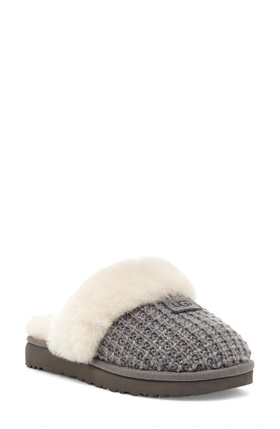 UGG UGG(R) COZY KNIT GENUINE SHEARLING SLIPPER,1117659