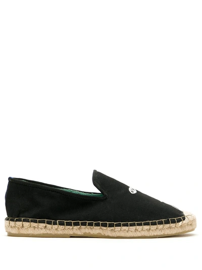 Blue Bird Shoes Sarja Artsy 20mm Espadrilles In Black