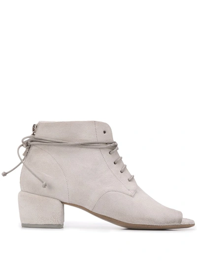 MARSÈLL PEEP TOE LACE-UP BOOTS 