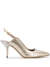 Malone Souliers Pointed High-heeled Sandals In Silver