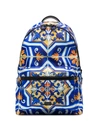 DOLCE & GABBANA TILE-PRINT BACKPACK